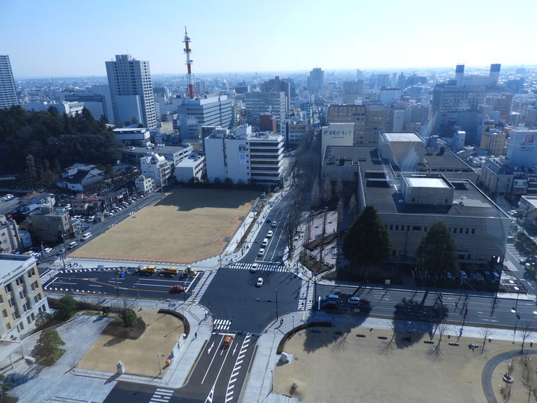 栃木県庁前交差点設計